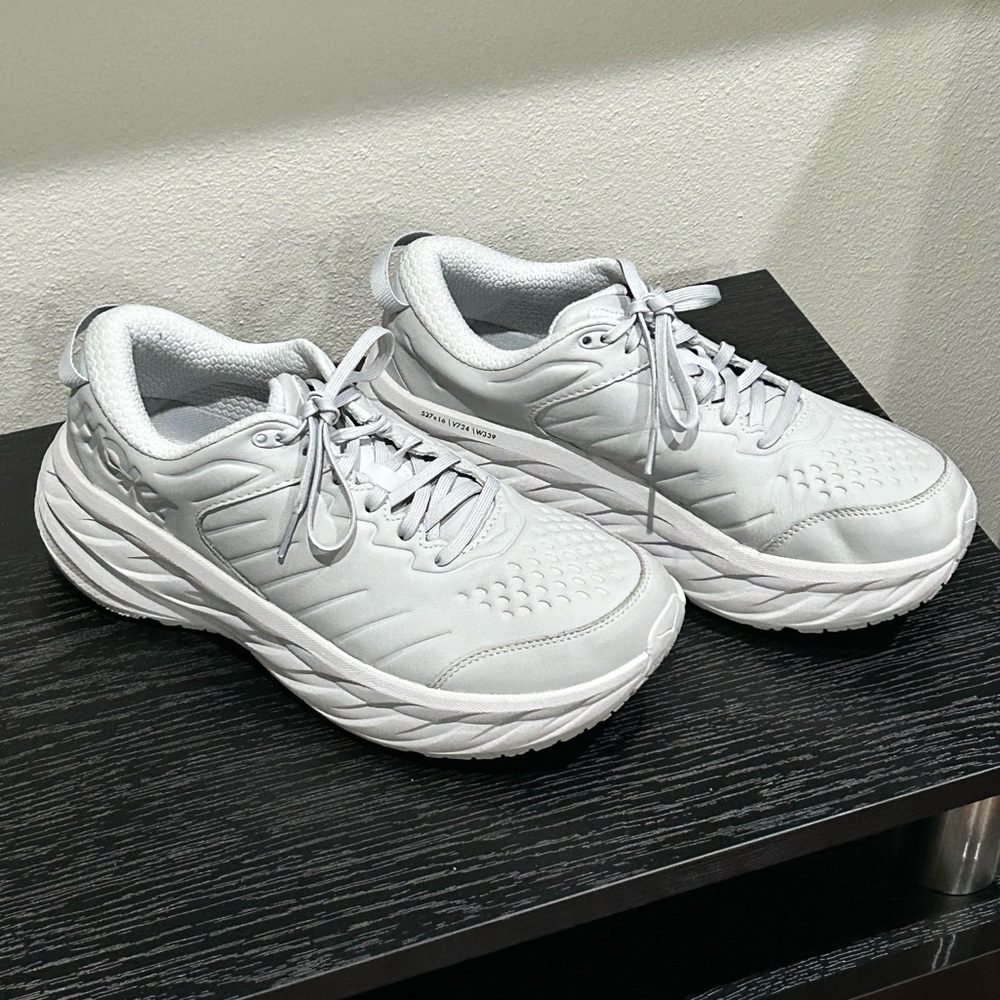 Hoka Women's Bondi Sr Wide Harbor Mist Athletic Sneakers - Picture 3 of 6